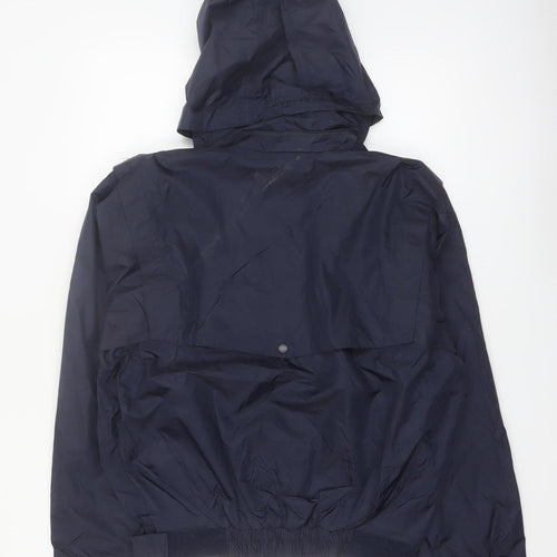 Wetskins Men's Blue Waterproof Hooded Rain Jacket Size S