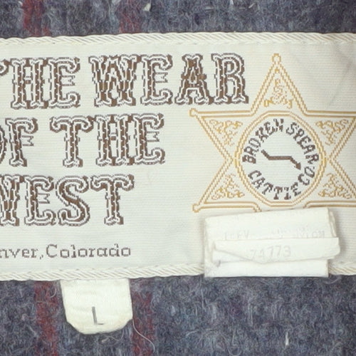 The Wear of the West Men's Red L Bomber Jacket Western Style