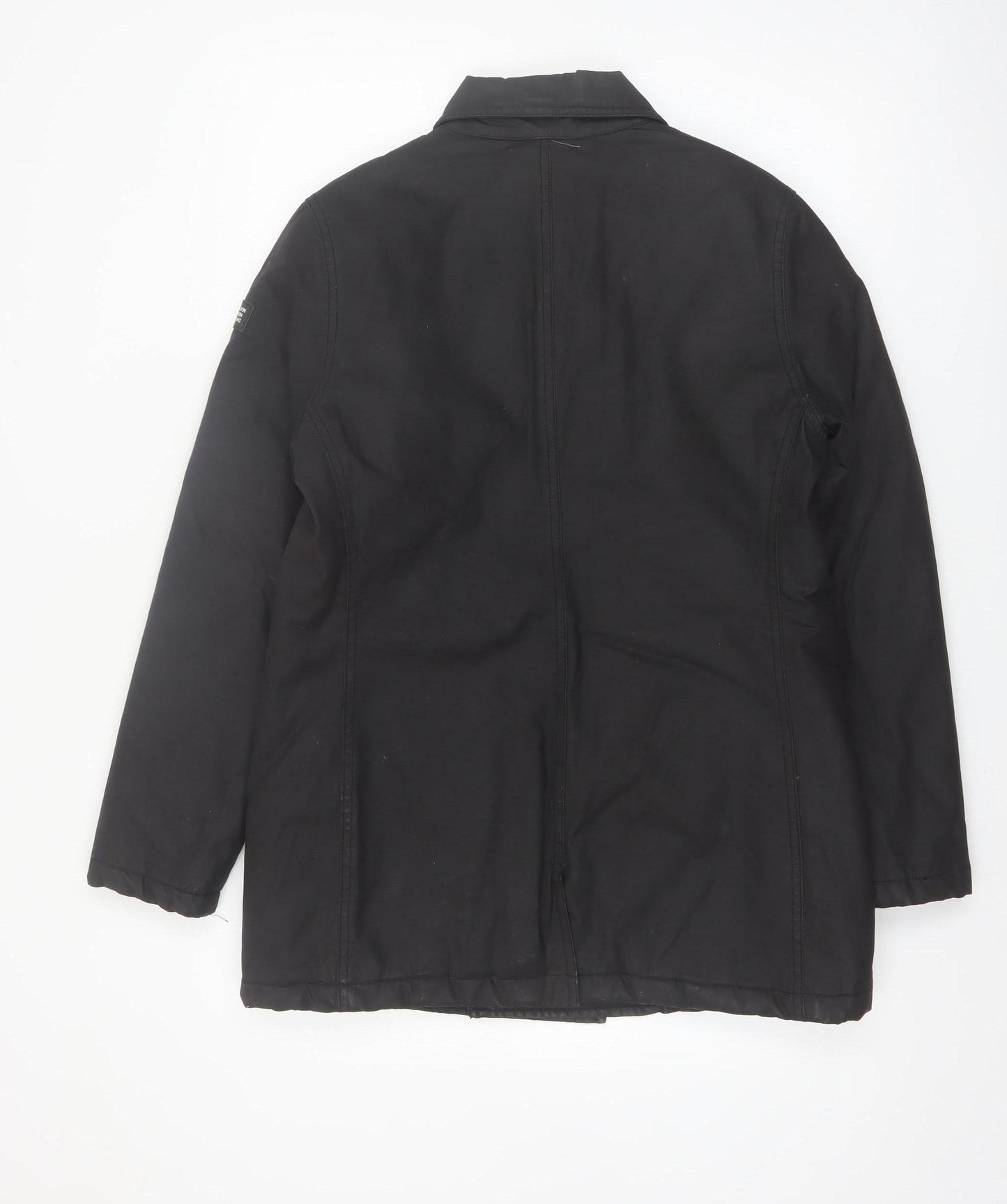Calvin Klein Jeans Men's Black Cotton Pea Coat Size S