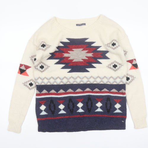 American Eagle Outfitters Women’s Multicoloured Aztec Knit Jumper Size S