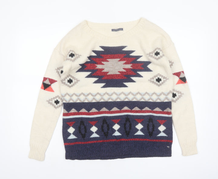American Eagle Outfitters Women’s Multicoloured Aztec Knit Jumper Size S