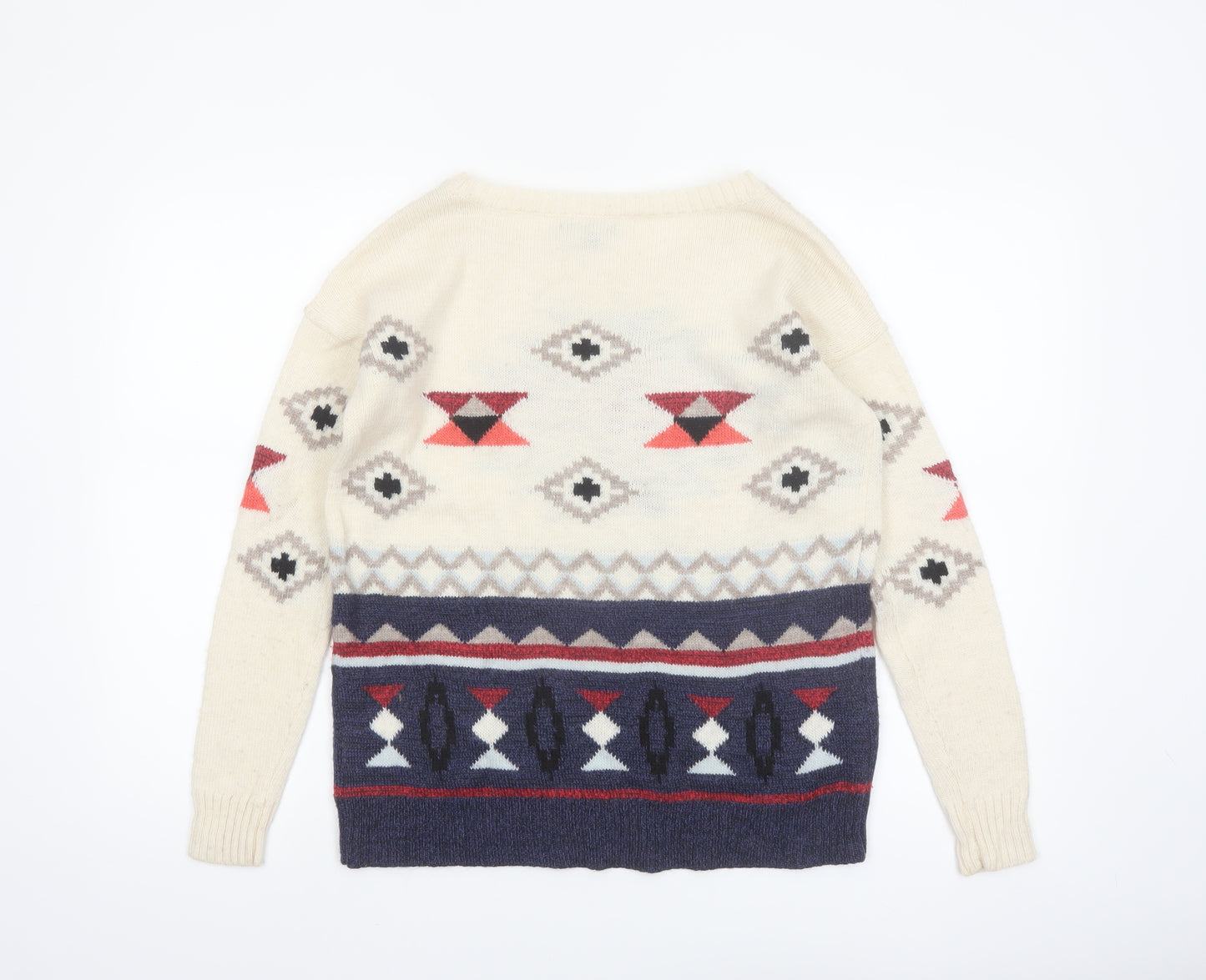 American Eagle Outfitters Women’s Multicoloured Aztec Knit Jumper Size S