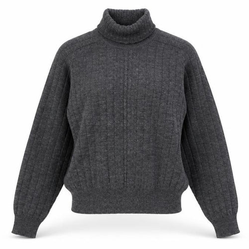 Liz Claiborne Women’s Grey Wool Roll Neck Petite Jumper Size S