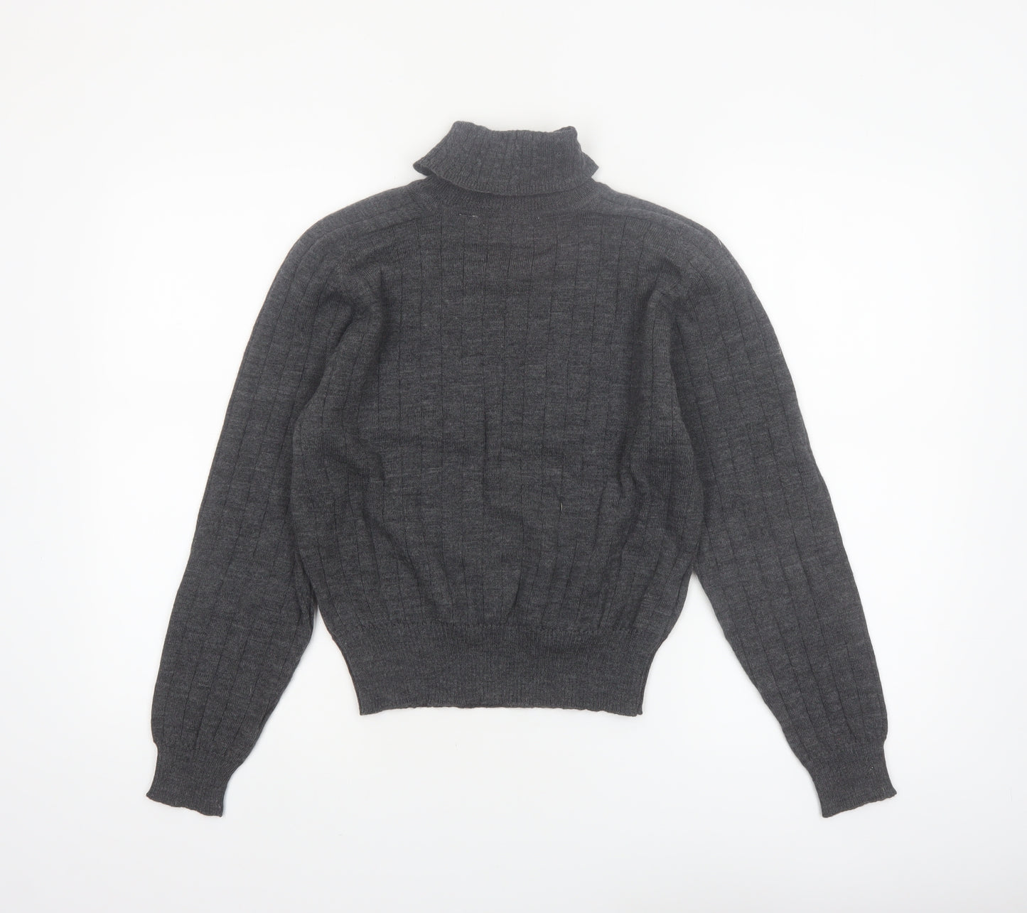 Liz Claiborne Women’s Grey Wool Roll Neck Petite Jumper Size S