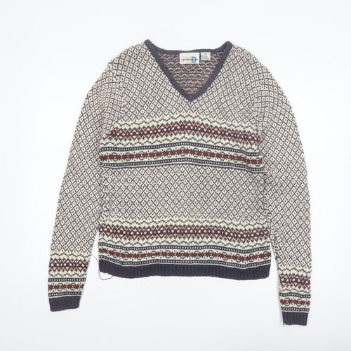 Paul Harris Design Women’s Multicoloured V-Neck Fair Isle Knit Jumper M