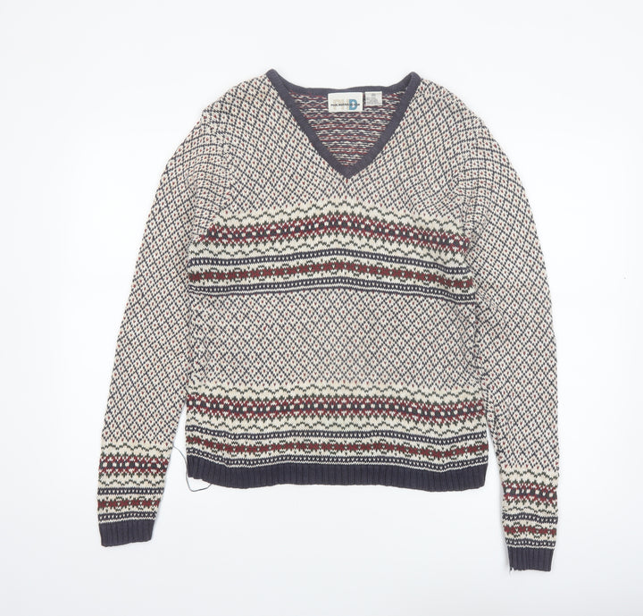 Paul Harris Design Women’s Multicoloured V-Neck Fair Isle Knit Jumper M