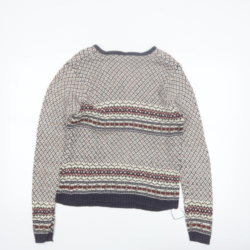 Paul Harris Design Women’s Multicoloured V-Neck Fair Isle Knit Jumper M