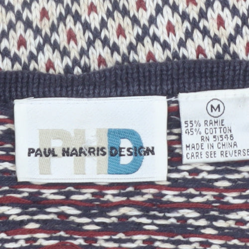 Paul Harris Design Women’s Multicoloured V-Neck Fair Isle Knit Jumper M