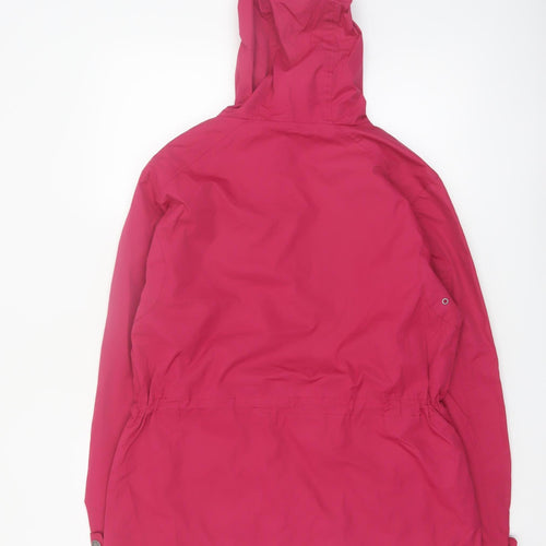 White Sierra Women's Pink Waterproof Hooded Rain Jacket M