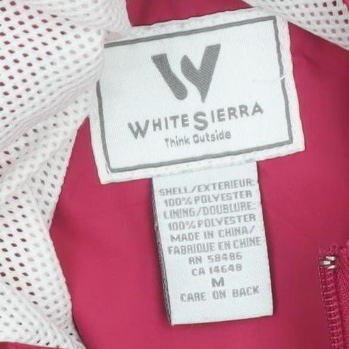 White Sierra Women's Pink Waterproof Hooded Rain Jacket M
