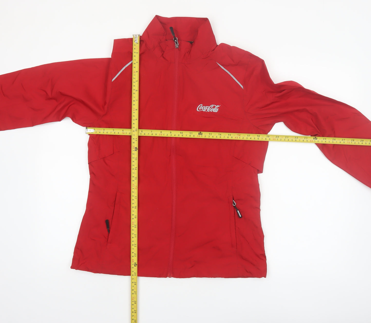 Core365 by North End Women's Red Windbreaker Jacket Size M Reflective