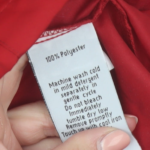 Core365 by North End Women's Red Windbreaker Jacket Size M Reflective