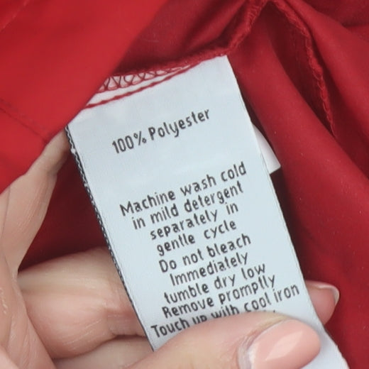 Core365 by North End Women's Red Windbreaker Jacket Size M Reflective