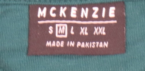 McKenzie Men's Green Crew Neck Sweatshirt M Pullover Logo