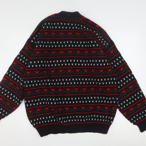 Nanook Men's Multicoloured Fair Isle Wool Cardigan L
