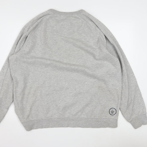 FatFace Men's Grey Raleigh Cycling Graphic Pullover Sweatshirt XL