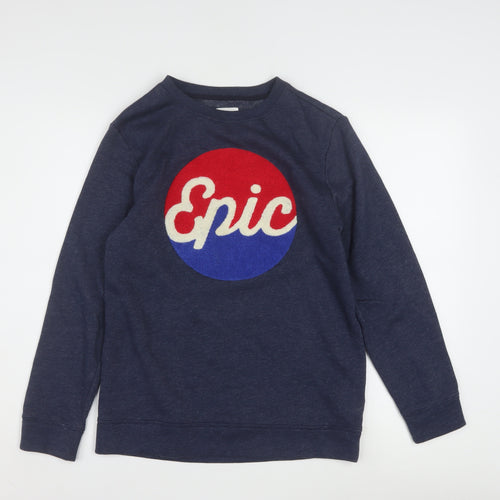 Old Navy Teens Navy Blue Pullover Sweatshirt XL Graphic Epic Fleece