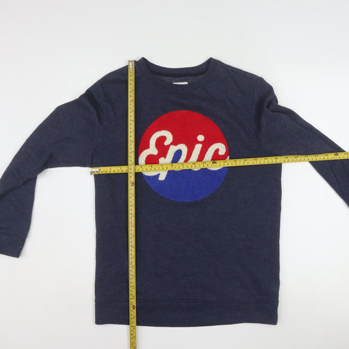 Old Navy Teens Navy Blue Pullover Sweatshirt XL Graphic Epic Fleece