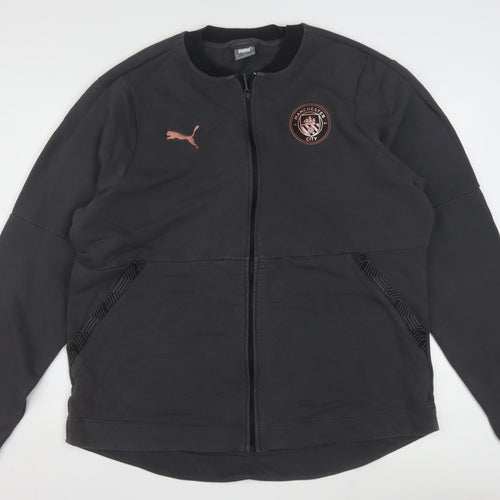 Puma Men’s Black Manchester City Bomber Jacket 2XL Full Zip