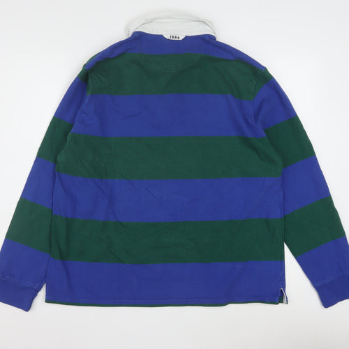 Marks and Spencer Men's Multicoloured XL Long Sleeve Rugby Polo Shirt