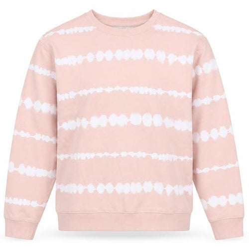 Marks and Spencer Womens Pink Tie Dye Cotton Crew Neck Sweatshirt S
