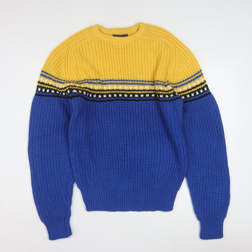 Claybrooke Men's Multicoloured Chunky Knit Acrylic Jumper M