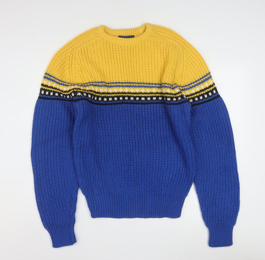 Claybrooke Men's Multicoloured Chunky Knit Acrylic Jumper M