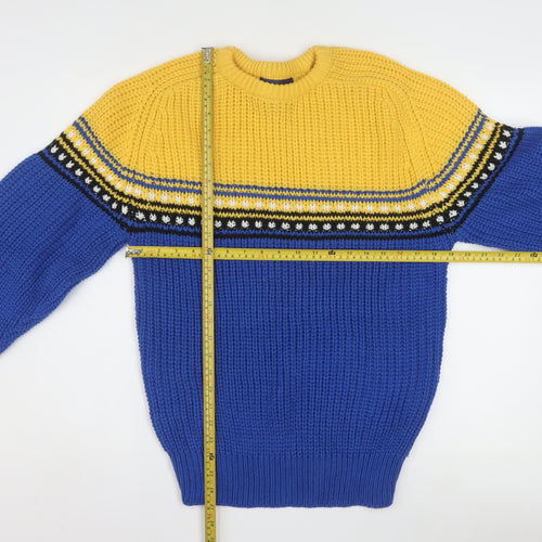 Claybrooke Men's Multicoloured Chunky Knit Acrylic Jumper M
