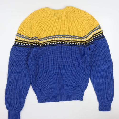 Claybrooke Men's Multicoloured Chunky Knit Acrylic Jumper M