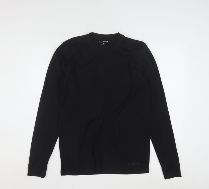 Campri Men's Black Long Sleeve Athletic Quick Dry Top M