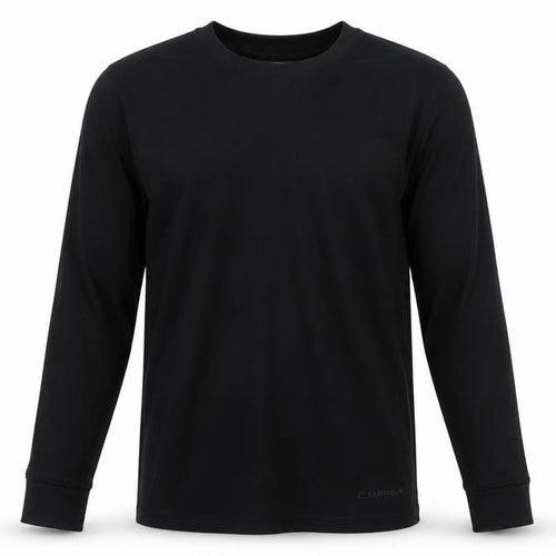 Campri Men's Black Long Sleeve Athletic Quick Dry Top M