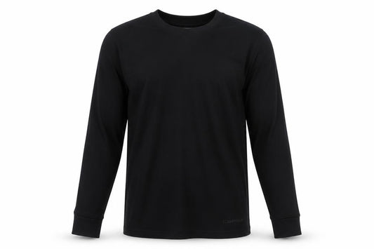 Campri Men's Black Long Sleeve Athletic Quick Dry Top M