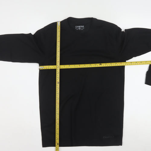Campri Men's Black Long Sleeve Athletic Quick Dry Top M