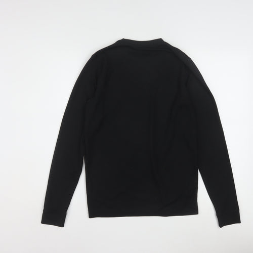 Campri Men's Black Long Sleeve Athletic Quick Dry Top M