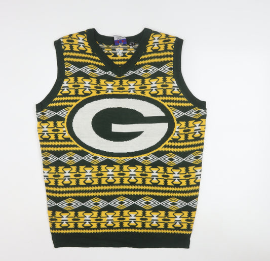 Team NFL Men’s Multicoloured Acrylic Knit Sleeveless Vest M