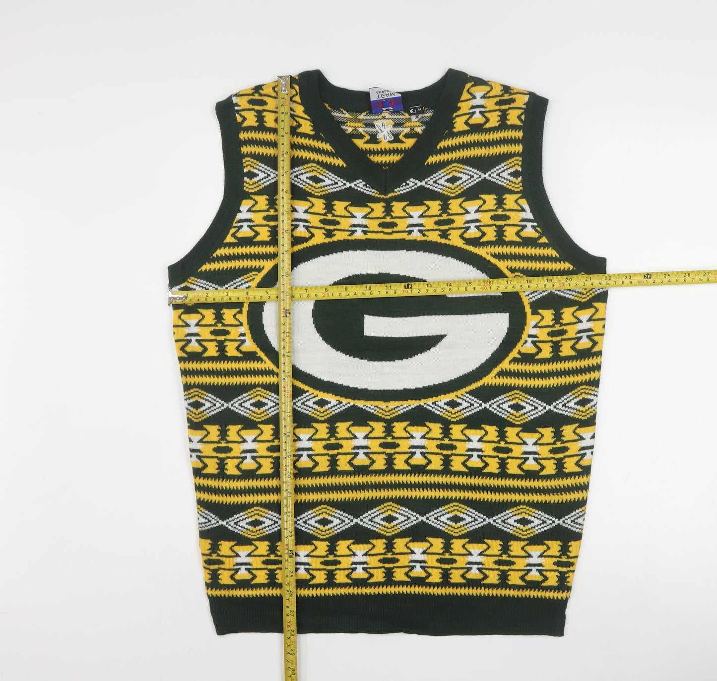 Team NFL Men’s Multicoloured Acrylic Knit Sleeveless Vest M