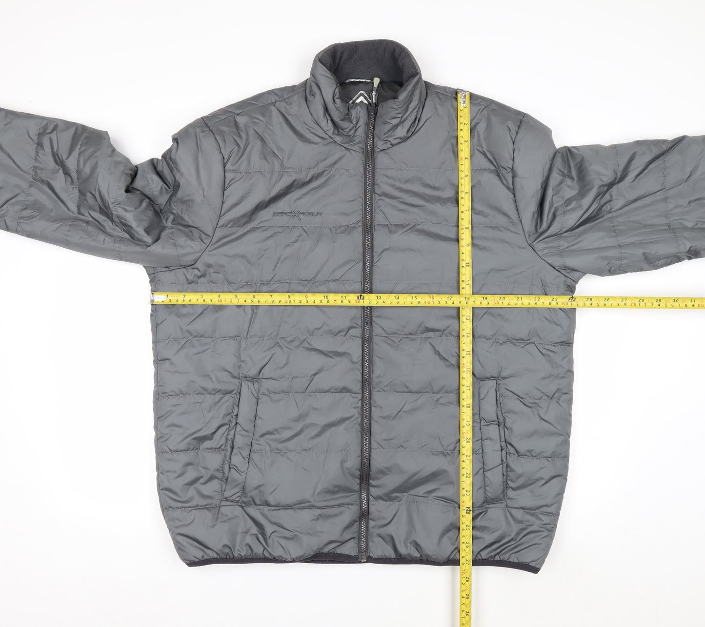 ZeroXposur Men's Grey L Insulated Puffer Jacket Winter Coat