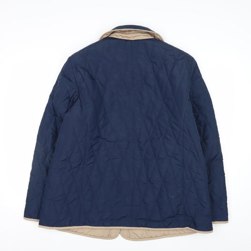Windsmoor Women's Blue Quilted Mid-Length Jacket Size M