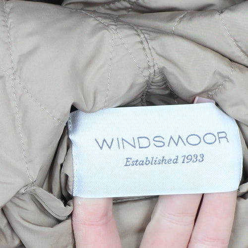 Windsmoor Women's Blue Quilted Mid-Length Jacket Size M