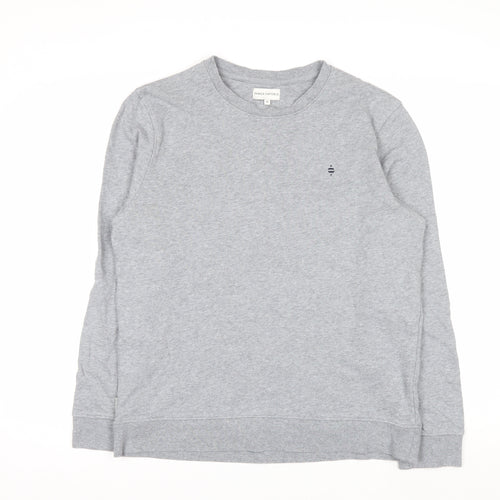 Panos Emporio Men's Grey Medium Crew Neck Cotton Sweatshirt