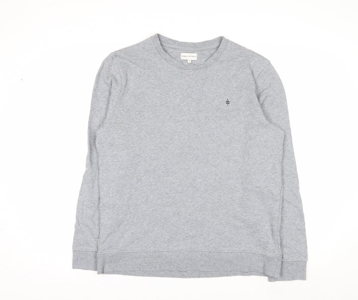 Panos Emporio Men's Grey Medium Crew Neck Cotton Sweatshirt