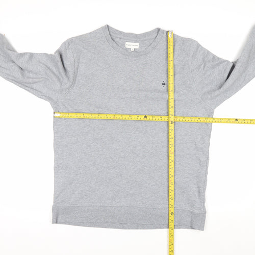 Panos Emporio Men's Grey Medium Crew Neck Cotton Sweatshirt