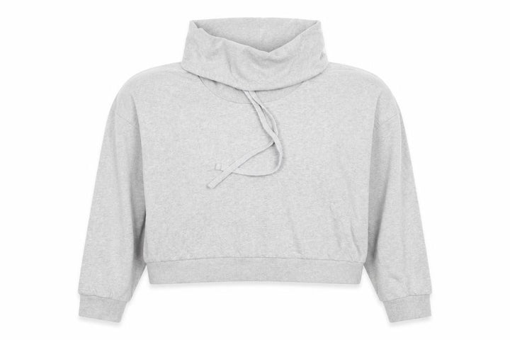 AllSaints Womens Grey XS Pullover Hooded Sweatshirt 100% Cotton