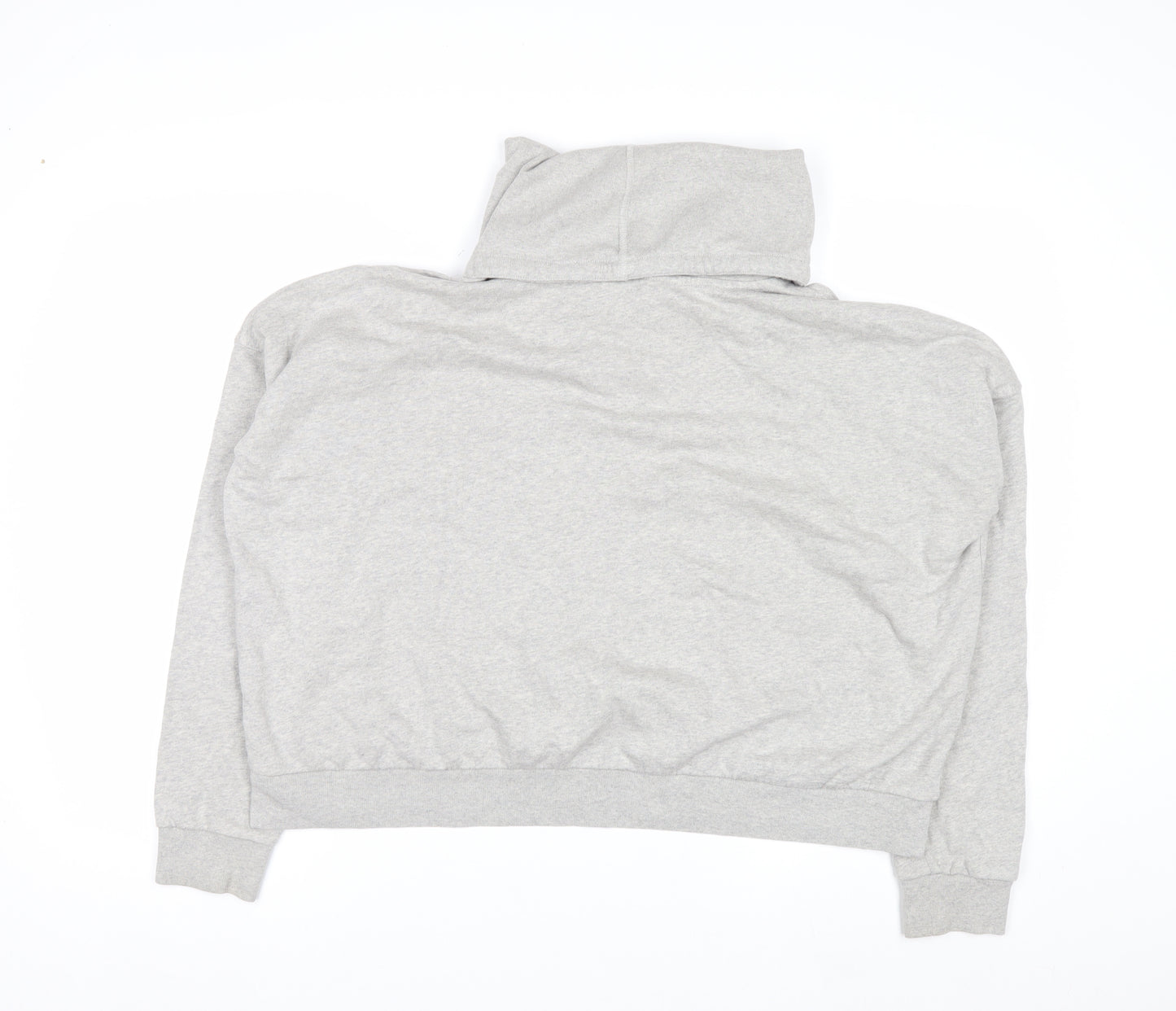 AllSaints Womens Grey XS Pullover Hooded Sweatshirt 100% Cotton