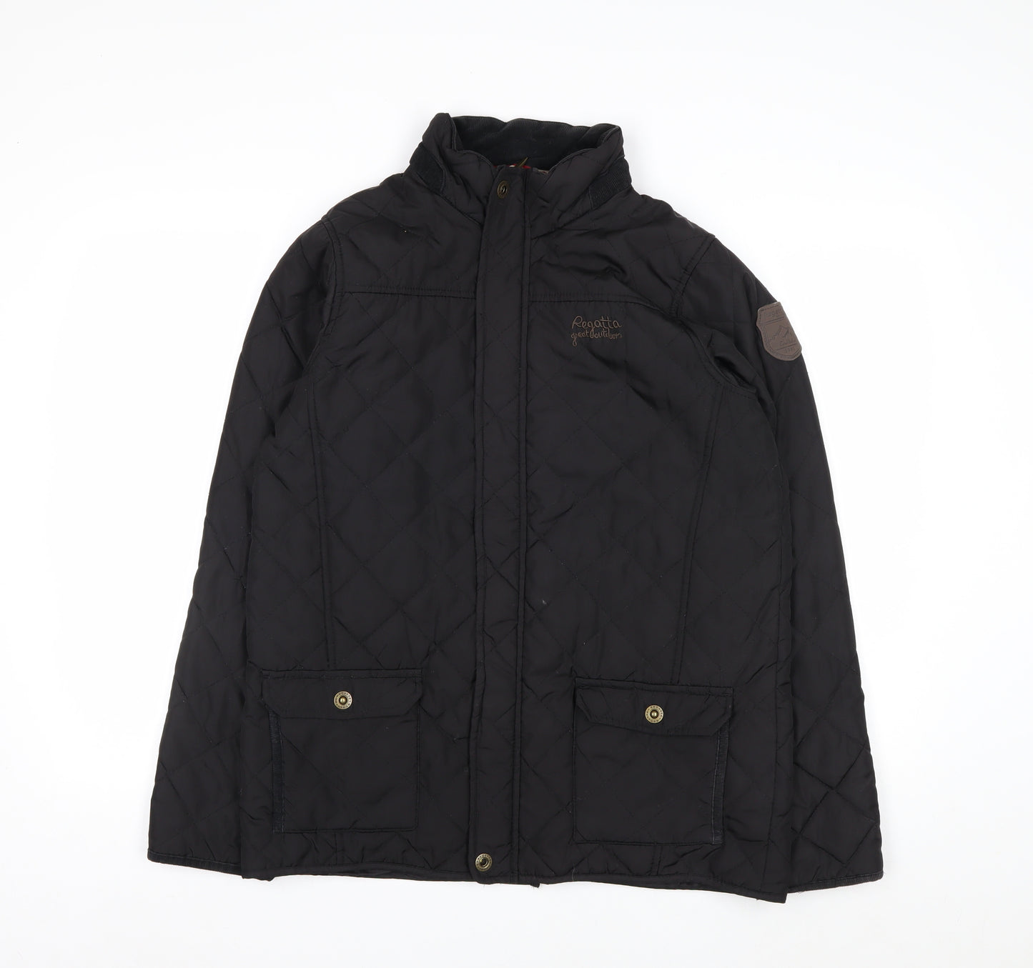 Regatta Women’s Black Quilted Jacket 34in Classic Mid-Length Polyester