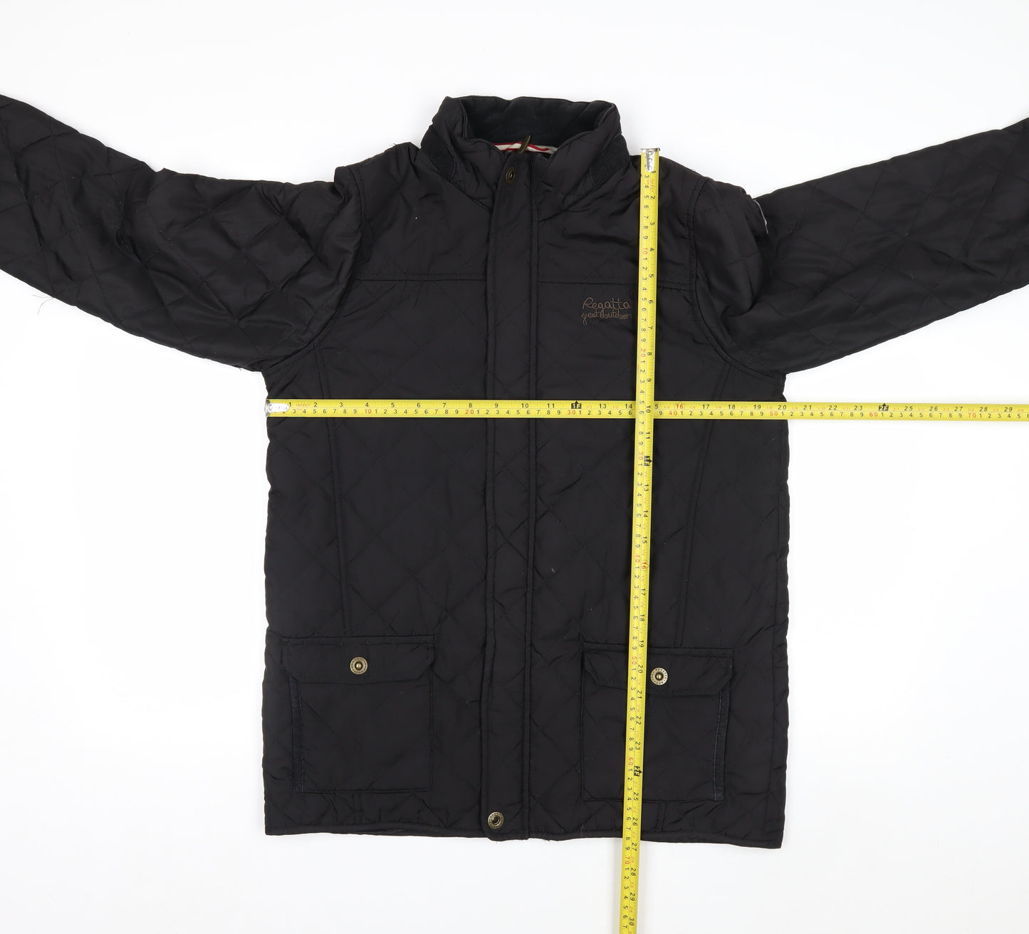 Regatta Women’s Black Quilted Jacket 34in Classic Mid-Length Polyester