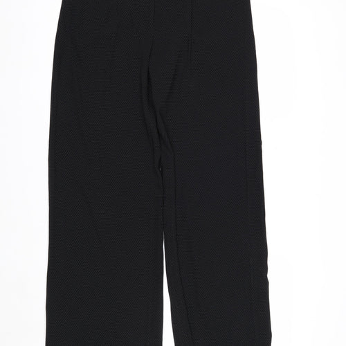 White House Black Market Womens Black Polka Dot Cropped Trousers Size 12
