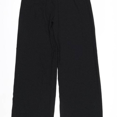 White House Black Market Womens Black Polka Dot Cropped Trousers Size 12
