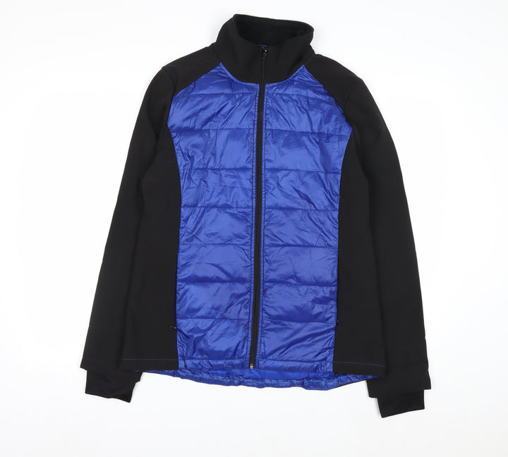 Athletic Works Women's Blue Softshell Jacket Size M Full Zip