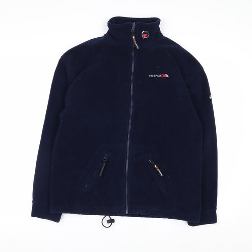 Trespass Men's Blue Full Zip Fleece Sweatshirt Size S Outdoor Jacket